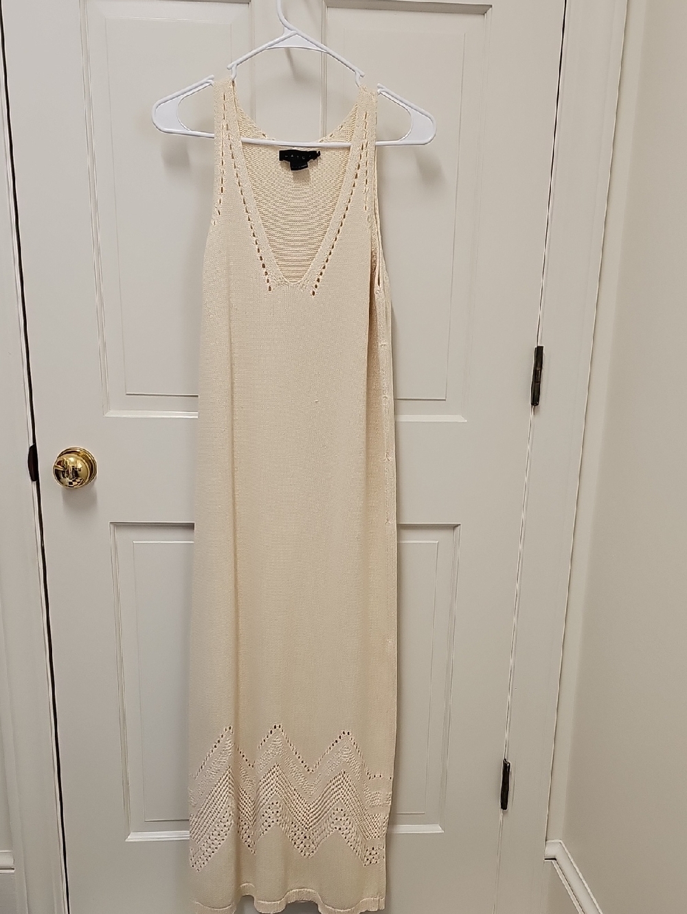 Hatch Cream Maxi Knit Dress